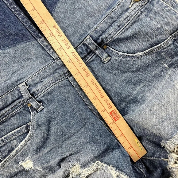 Blank NYC Jean Short Overalls Bunch of Five size 28 raw cut hem distressed - Picture 14 of 15